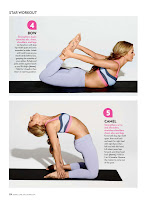 Britney Spears demonstrating Yoga exercises