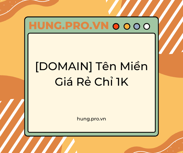 [DOMAIN] Tên Miền Giá Rẻ Chỉ 1K