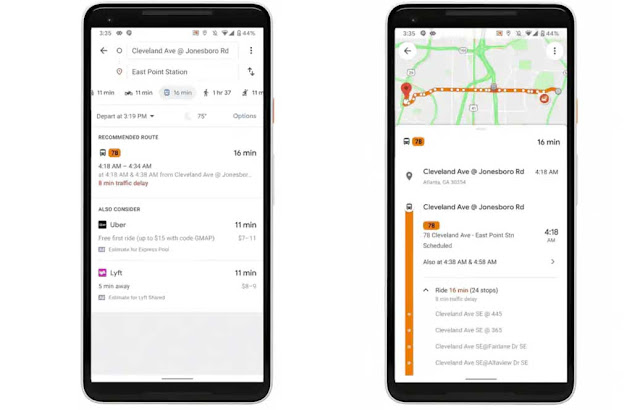 Google Maps Getting Public Transit Crowdedness Predictions, Expands Google maps Live Traffic Delays for Busses