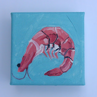 shrimp painting