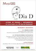 LEITURA DE POEMAS e DEPOIMENTOS em homenagem aos 110 anos de Drummond.