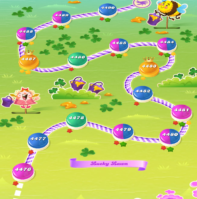 Candy Crush Saga level 4476-4490