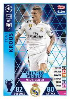 Match Attax UEFA Champions League 2018 2019 Real Madrid CF Set