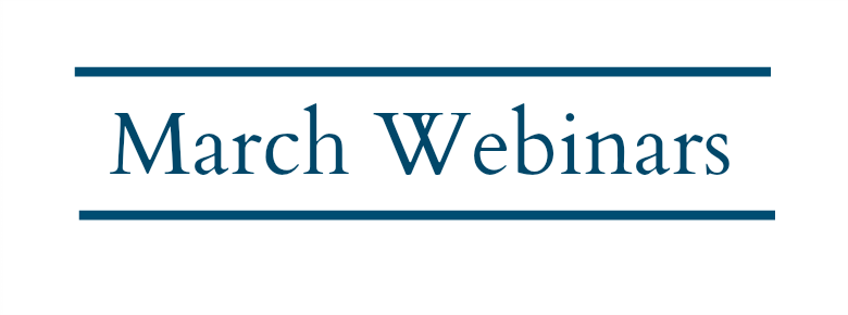 March Webinars