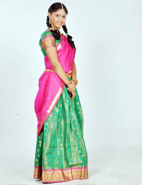 machakkanni amruthavalli in half saree hot photoshoot