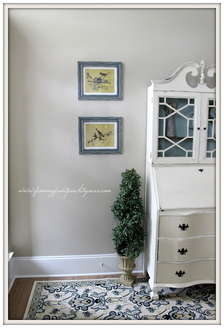 Farmhouse Foyer- Farmhouse Decor-Vintage Secretary-From My Front Porch To Yours