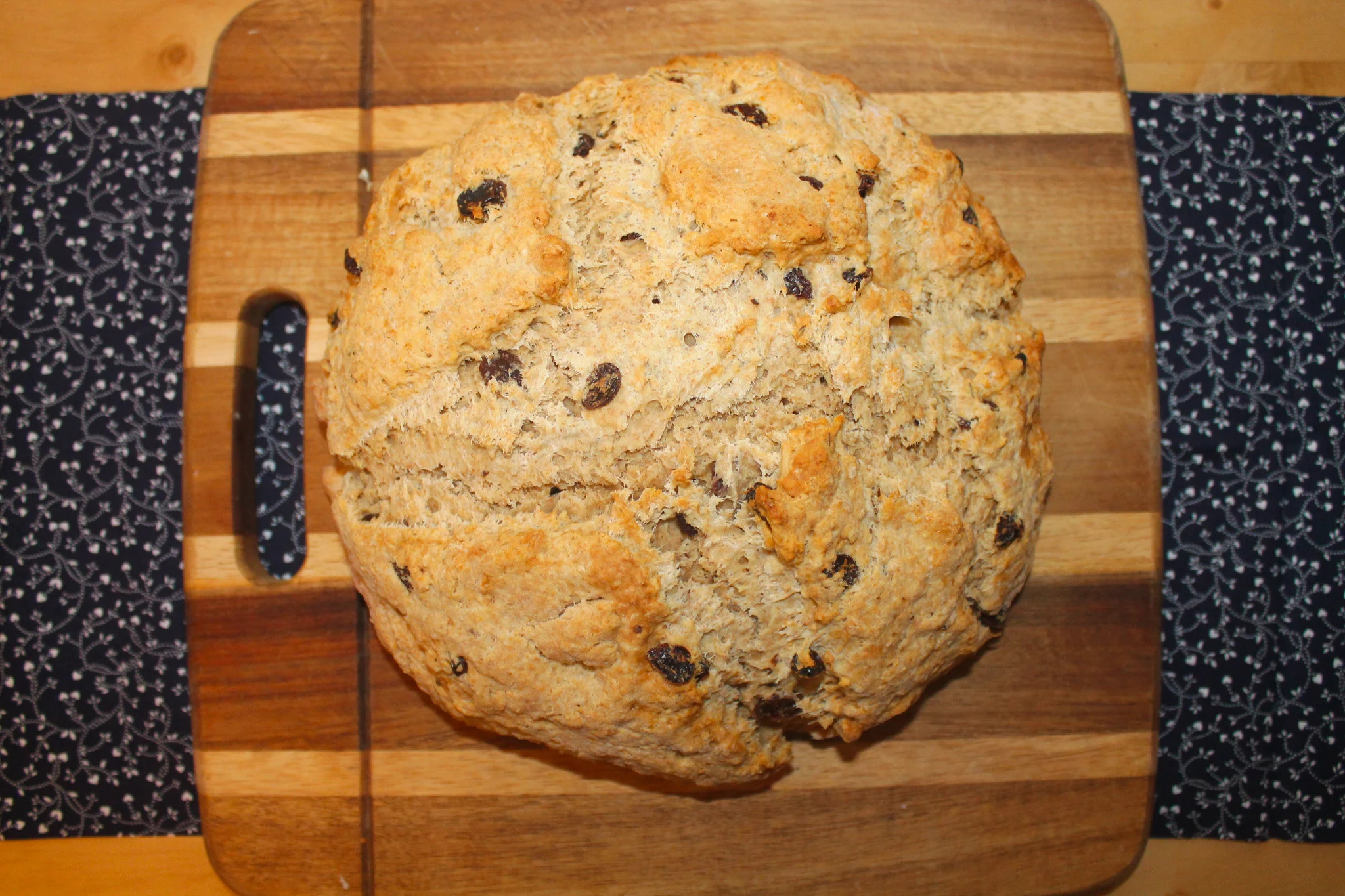 Irish Soda Bread with Whiskey Raisins and Caraway