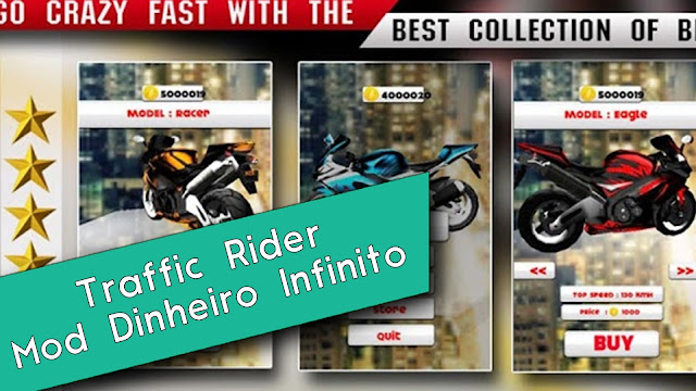 Traffic Rider - Unlimited Money - Dinheiro Infinito - MiniGamePlay 