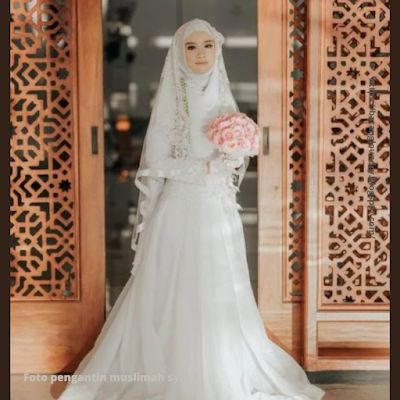 Foto pengantin muslimah syar i