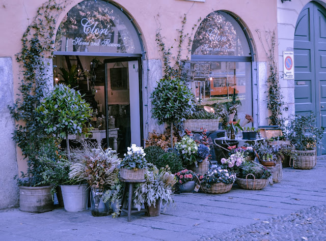 Strada ricca di fiori