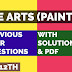 Fine arts Painting previous years question paper 2020