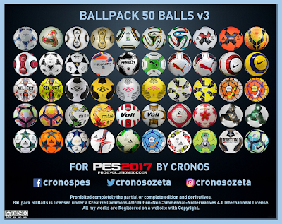 PES 2017 Ballpack 50 Balls by Cronos