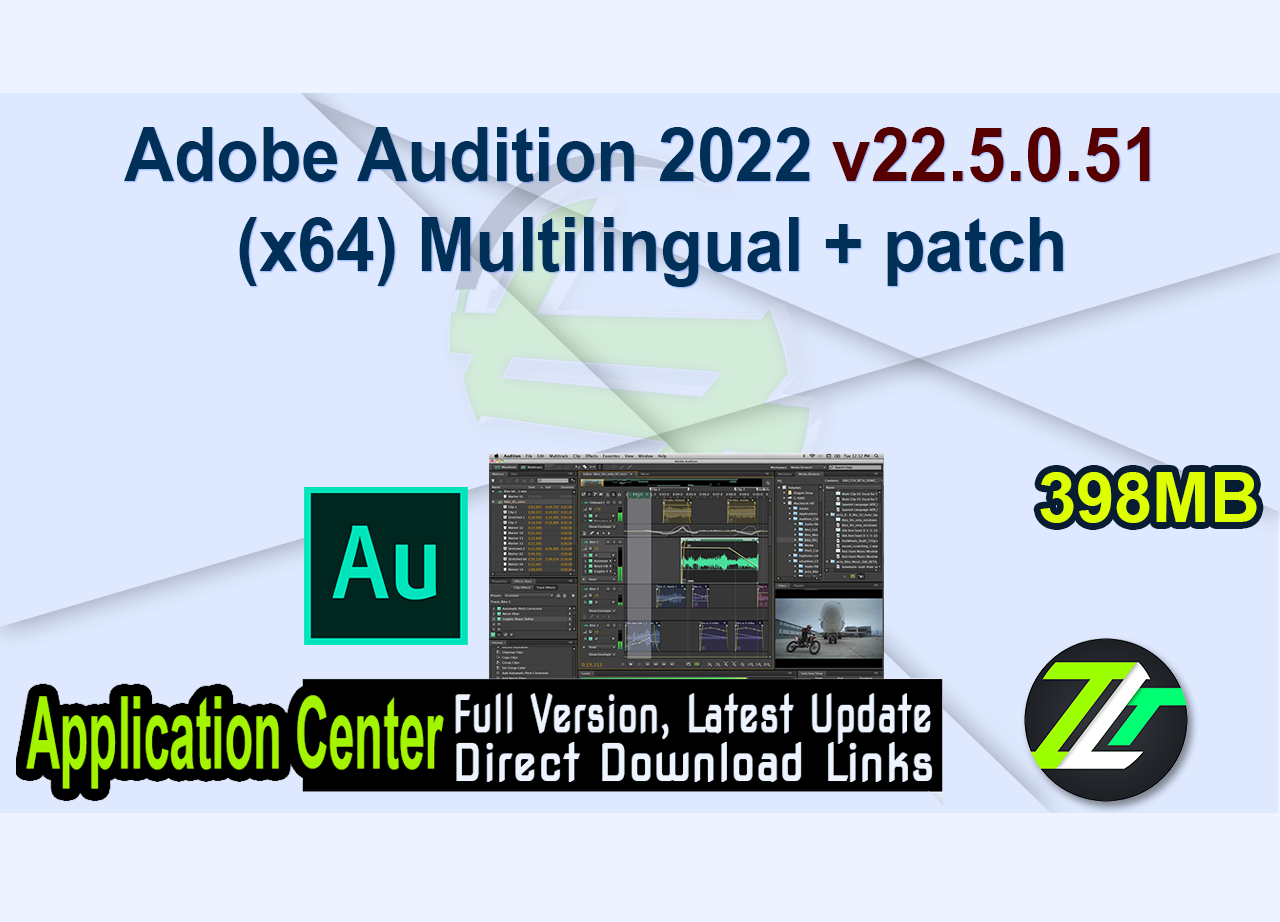 Adobe Audition 2022 v22.5.0.51 (x64) Multilingual + patch