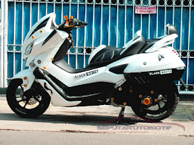 modifikasi yamaha nmax warna putih