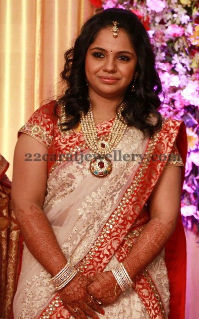 Saindhavi Wedding Reception Jewellery