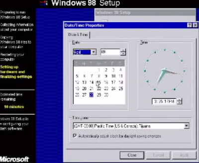 cara instal windows 98