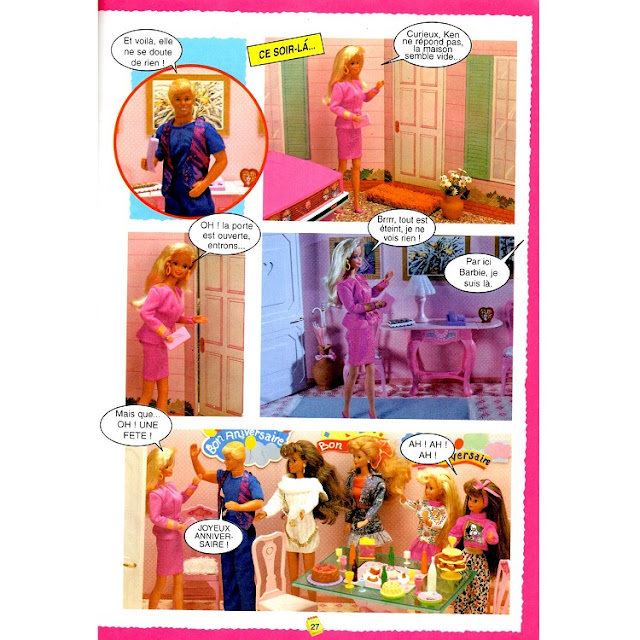 Treizième page du roman-photos de Barbie, photos et mystères.