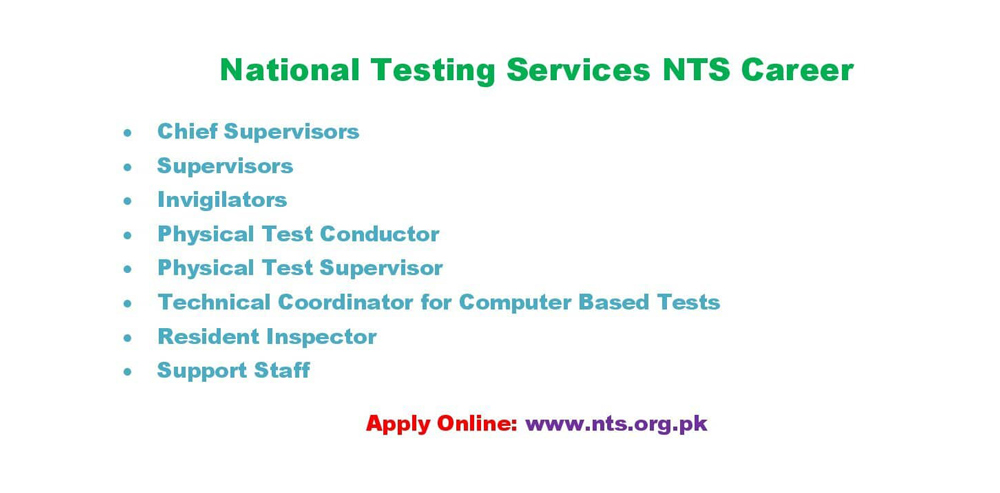 NTS jobs 2022 – National Testing Services NTS jobs 2022