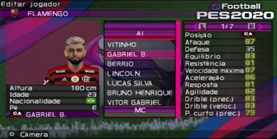 A new android soccer game that is cool and has good graphics PES 2020 BRASILEIRÃO And EUROPE PPSSPP