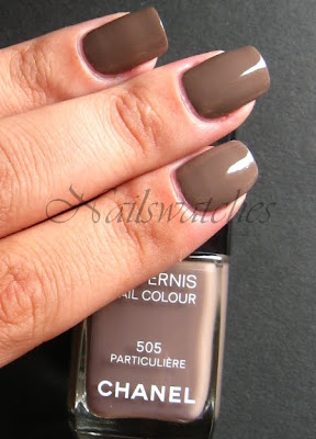 chanel particuliere taupe creme nailpolish permanent collection nailswatches