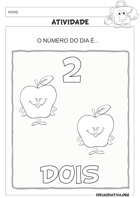 Atividades Matemática Numerais 0 a 10