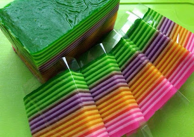 Resep dan cara membuat kue lapis pelangi