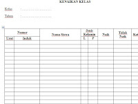 Contoh Format Data Kenaikan Kelas untuk Akreditasi Sekolah Tahun 2016 Format Microsoft Word