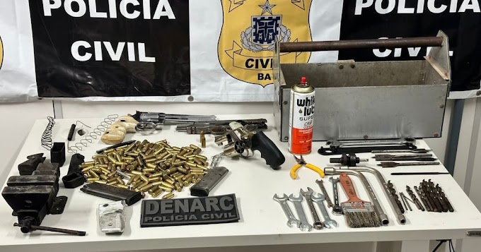 Salvador: Oficina clandestina para reparo de armas é localizada em Nova Constituinte