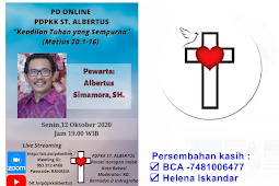 Persekutuan Doa Online PDPKK St Albertus 12 Okt 2020