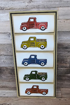 Trucking along stampin up dl card mens masculine card