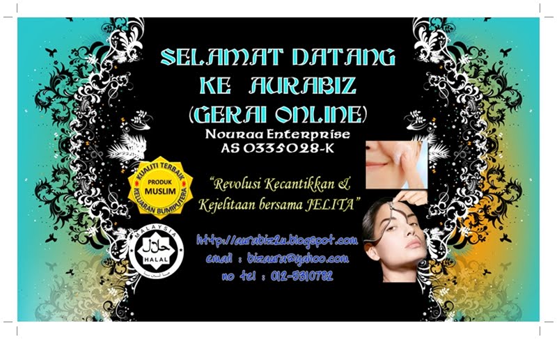 Selamat Datang Ke Gerai AURABIZ ~ Menjual Kosmetik Wanita serta Lelaki Dengan Harga Berpatutan.
