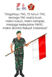 quote selamat hut tni 2022 ke 77