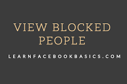 How to View blocked list on Facebook - Unblock People and Facebook Friends