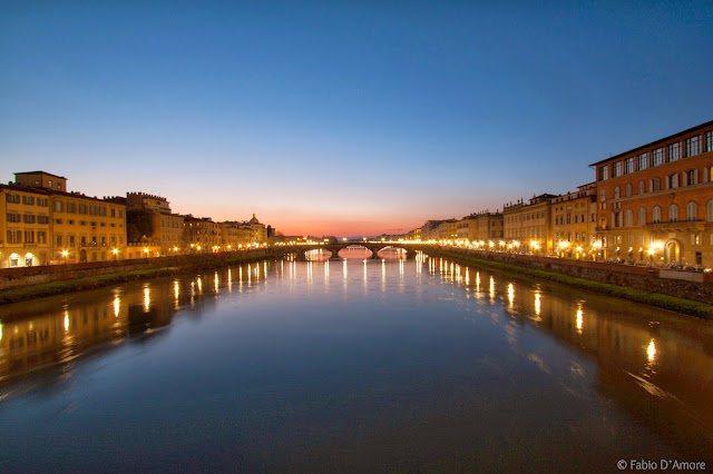 Tramonto a ponte vecchio-Firenze