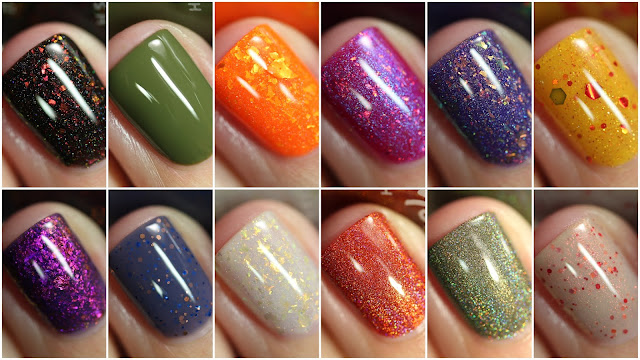 KBShimmer All the Fall Things swatches