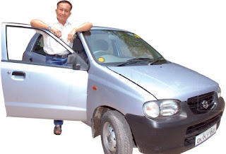 Dr. Tint Swe, exiled MP, NLDP, Burma on Maruti Alto