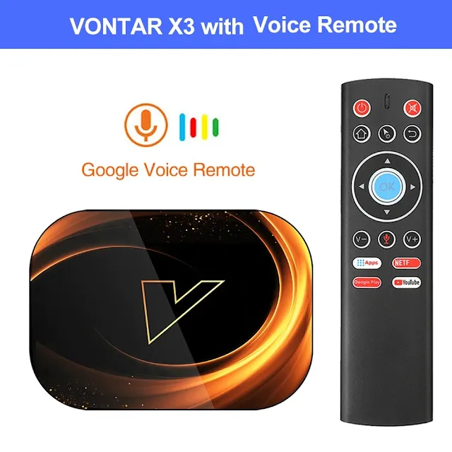 VONTAR X3 4GB 128GB 8K TV BOX Android 9 Smart Android TVBOX 9.0 Amlogic S905X3 Wifi 1080P BT 4K Set Top Box 4GB 64GB 32GB