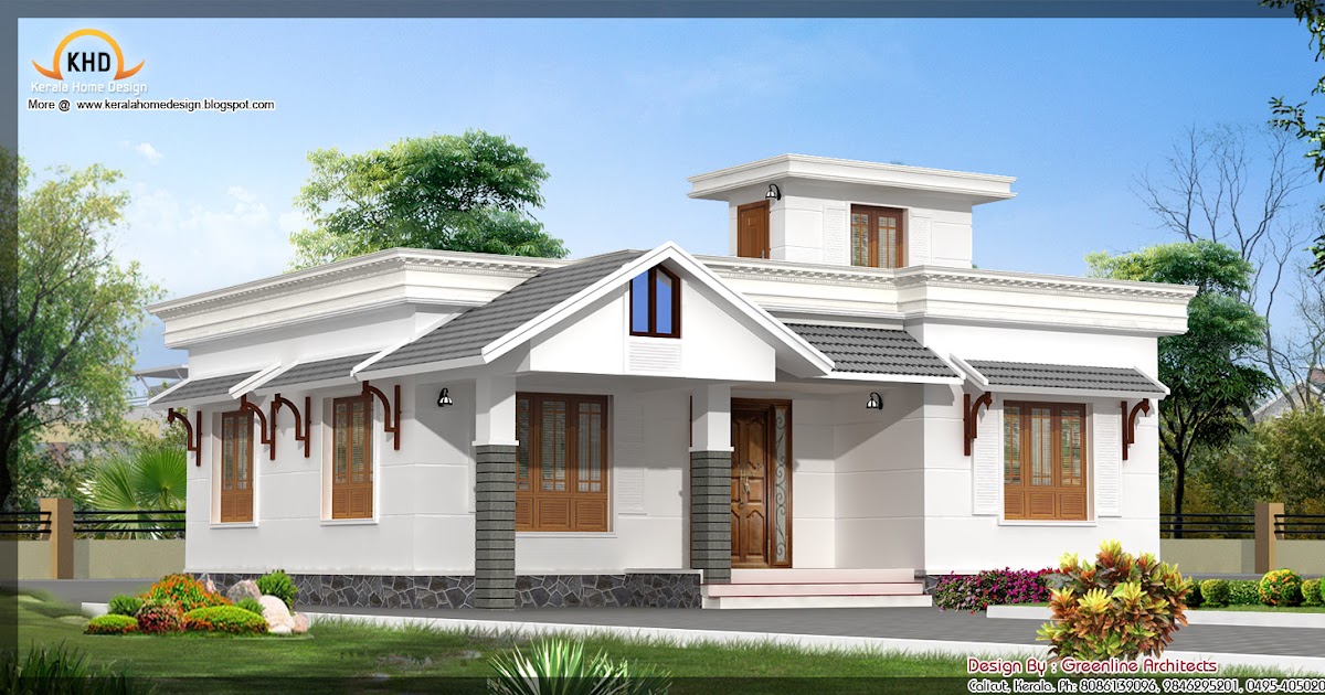 Beautiful single floor house  elevation 1377 sq  ft  