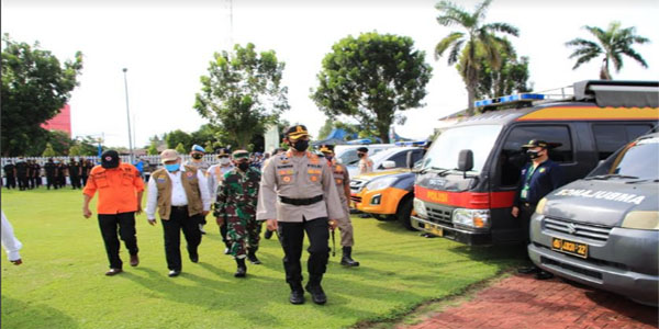 Pertahankan Zona Terkendali Penularan Covid-19, Keluar Masuk OKI diawasi. 