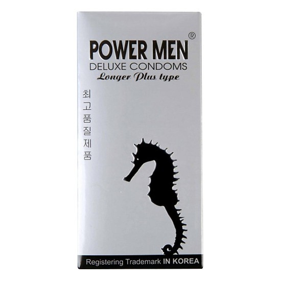 Bao cao su Power Men Longer Plus cá ngựa hộp 12 chiếc