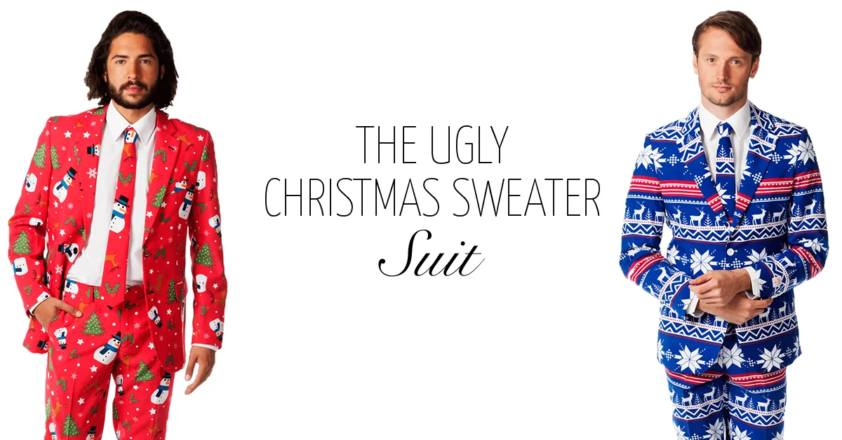 Ugly Christmas Sweater Suits | Hässliche Weihnachts Pullover Anzüge - Weihnachten ist gerettet