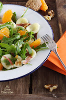  Ensalada de mandarina, rúcula y orecchiette