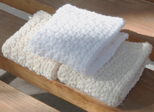 Pretty Washcloths in Single Crochet - Free Pattern