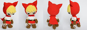 Krawka: Little red riding wolf crochet pattern by Krawka - forest warrior wolf princess
