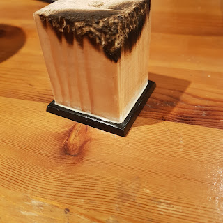 miniature scenic display plinth base scratchbuild