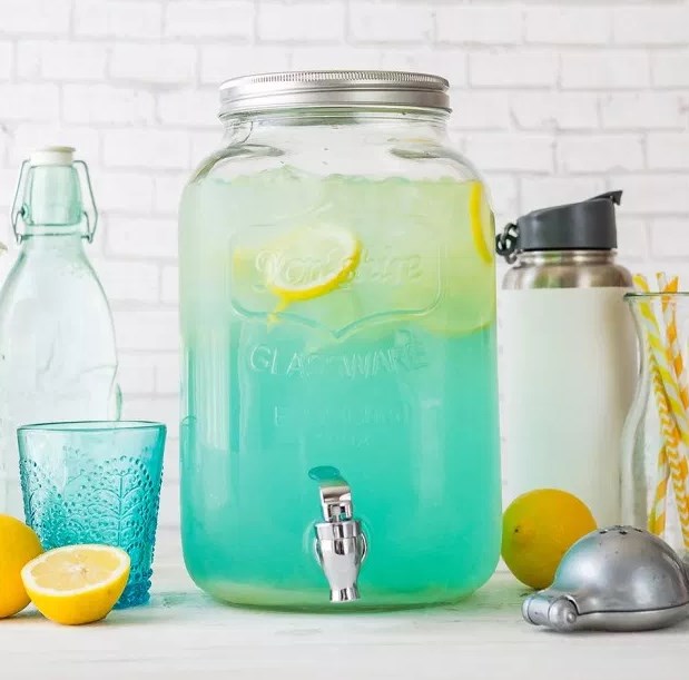 Blue Lemonade Party Punch #drinks #partydrink