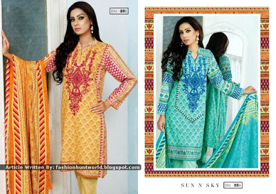 Satrangi Pret-Lawn Eid Collection 2015 By Bonanza