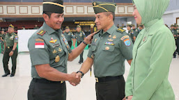 Pangdam XII/Tpr Terima Laporan Korps Kenaikan Pangkat Perwira Periode 1 Oktober