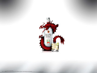 Dragon Logo Alcohol Bottle Ads Design HD Wallpaper