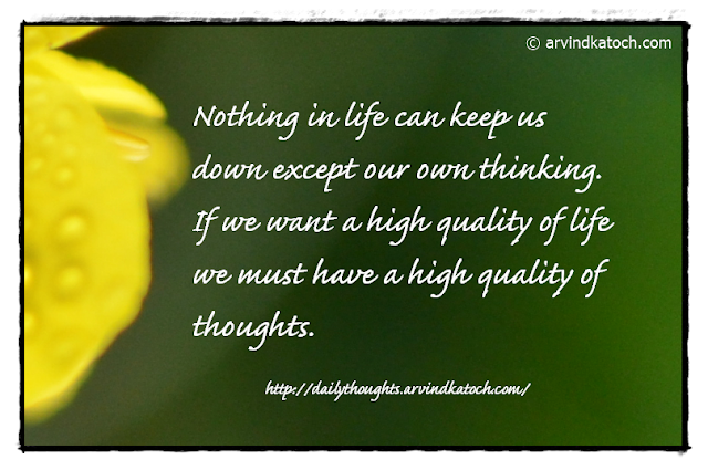 Daily Thought, Nothing, Life, thinking, thoughts, quality, 